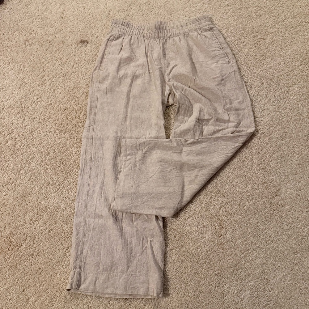 Old Navy wide leg linen pants